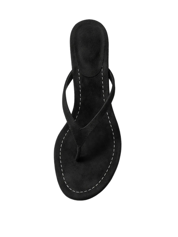 La Farren — Kitten Heel Thong Sandal